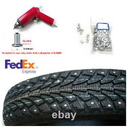 1000PCS Car Tires Studs Screw Tyre Snow Chains Studs Tire NailRed Air Gun Tool