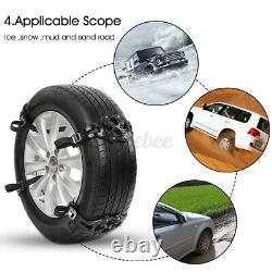 8 PCS Snow Tire Chains Car Truck SUV Anti-Skid Emergency Winter Driving TPU