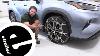 Etrailer Titan Chain Alloy Snow Tire Chains Review 2022 Toyota Highlander