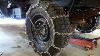 Installing Snow Tire Chains Heavy Duty Cleated V Bar Chains On My Plow Truck