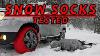 Snow Socks Vs Snow Chains Traction Test U0026 Brake Test