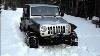 Supercharged Jeep Rubicon Unlimited Testing Snow Chains