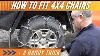The Easy Way To Fit Snow Chains To A 4x4