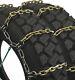 Titan Alloy Square Link Tire Chains Dual Cam On Road Ice/snow
