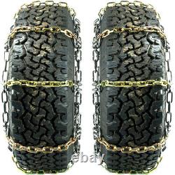 Titan Alloy Square Link Tire Chains On/Off Road Ice/SnowithMud 8mm 285/70-18