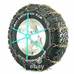 Titan Alloy Square Link Truck CAM Tire Chains On Road Ice/Snow 5.5mm 235/80-17
