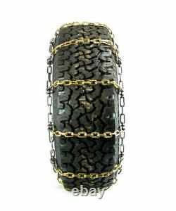 Titan Alloy Square Link Truck CAM Tire Chains On Road Ice/Snow 7mm 11-24.5