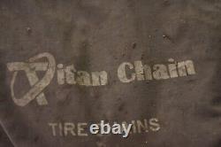 Titan Chain Mud Service Tire Chains 1 Pair Ladder Pattern Twist Link Manual