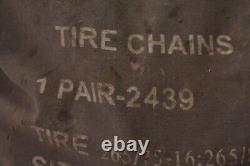 Titan Chain Mud Service Tire Chains 1 Pair Ladder Pattern Twist Link Manual