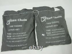 Titan Chain Snow Chains for Dual Tires 225/85-16 235/80-17 235/85-16 245/75-15