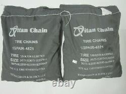 Titan Chain Snow Chains for Dual Tires 225/85-16 235/80-17 235/85-16 245/75-15