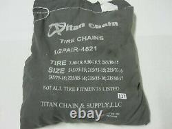Titan Chain Snow Chains for Dual Tires 225/85-16 235/80-17 235/85-16 245/75-15