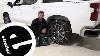 Titan Chain Snow Tire Chains For Wide Base Tires Installation 2020 Chevrolet Silverado 1500