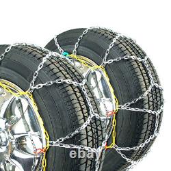 Titan Diamond Pattern Alloy Square Tire Chains OnRoad SnowithIce 3.7mm 135/80-13