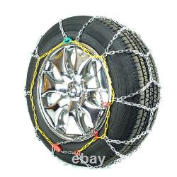 Titan Diamond Pattern Alloy Square Tire Chains OnRoad SnowithIce 3.7mm 235/50-16