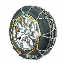 Titan Diamond Pattern Alloy Square Tire Chains OnRoad SnowithIce 3.7mm 235/55-17