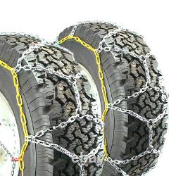 Titan Diamond Pattern Alloy Square Tire Chains On Road Snow 4.7mm 235/80-17