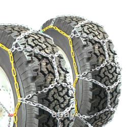 Titan Diamond Pattern Alloy Square Tire Chains On Road Snow 4.7mm 305/60-18