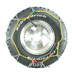 Titan Diamond Pattern Alloy Square Tire Chains On Road Snow 4.7mm 325/60-18
