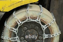 Titan Fork Lift Link Tire Chains 2-Link Spacing SnowithIce/Mud 5.5mm 14-17.5