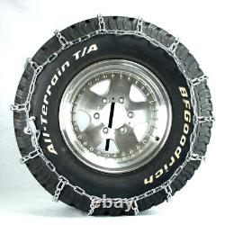 Titan Light Truck Link Tire Chains On Road SnowithIce 7mm 295/75-16
