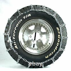 Titan Light Truck Link Tire Chains On Road SnowithIce 7mm 295/75-18
