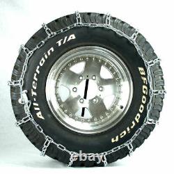 Titan Light Truck Link Tire Chains On Road SnowithIce 7mm 305/45-22
