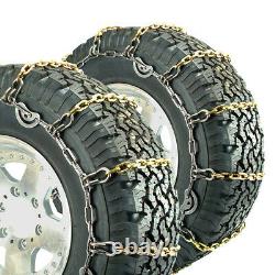 Titan Truck Alloy Square Link Tire Chains CAM On Road IceSnow 5.5mm 235/75-17