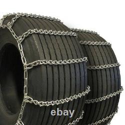 Titan Truck Tire Chains V-Bar Dual Mount On Road Ice/Snow 8mm 38x12.50-15