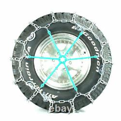 Titan Truck V-Bar Link Tire Chains Dual CAM On Road Ice/Snow 7mm 275/80-24.5