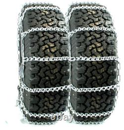 Titan Truck V-Bar Link Tire Chains Dual CAM On Road Ice/Snow 7mm 285/75-24.5
