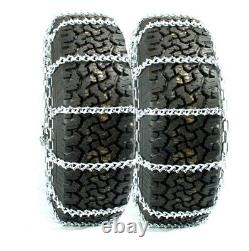 Titan Truck V-Bar Link Tire Chains Dual On Road Ice/Snow 7mm 11-22.5