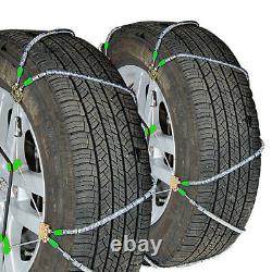 Chaînes à neige ou à glace en diagonale pour pneus Titan 10.98mm 275/45-21 sur routes enneigées ou verglacées