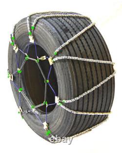 Chaînes de pneus Titan à câble diagonal pour routes enneigées ou glacées 17,64mm 295/70-22,5.