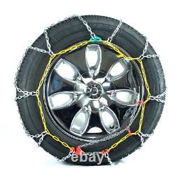 Chaînes de pneus carrées en alliage à motif diamants Titan OnRoad Neige et Glace 3.7mm 225/60-16