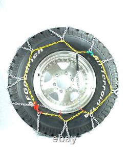 Chaînes de pneus carrées en alliage de diamant Titan sur route neigeuse/glacée 3.7mm 235/65-18