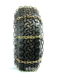 Chaînes de pneus en alliage Titan HD maillons carrés pour usage routier et hors route sur glace/neige/boue 7mm 255/55-17