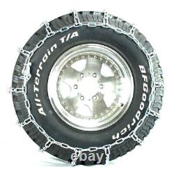 Chaînes pour pneus V-Bar pour camion léger Titan pour routes couvertes de glace ou de neige 5,5 mm 275/70-17.