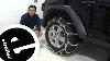 Etrailer Titan Chain Snow Tire Chaînes Installation 2020 Jeep Wrangler Unlimited