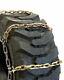 Titan Alloy Square Link Tire Chains 4 Link Space Skid Steer 8mm 14-17.5