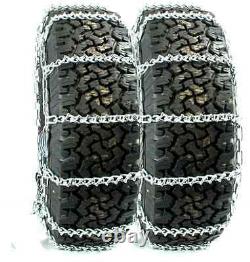 Titan Truck V-bar Link Tire Chains Dual Cam On Road Ice/snow 7mm 255/70-22.5